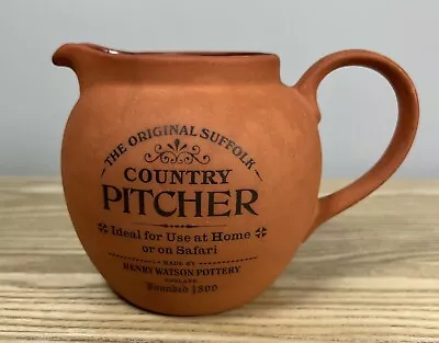 Buy Original Suffolk Kitchen Country Pitcher Henry Watson Pottery Rustic Terracotta • 12.99£