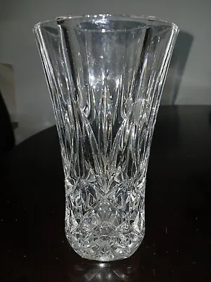Buy Lead Cut Crystal Flower Vase 7  Octagon Shape Gorgeous Vtg Weighted Bottom • 20.28£