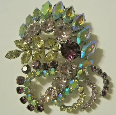 Buy RHINESTONE PIN Or BROACH MARKED  MADE IN AUSTRIA  ~ SPARKLE FOR THE HOLIDAYS • 91.60£