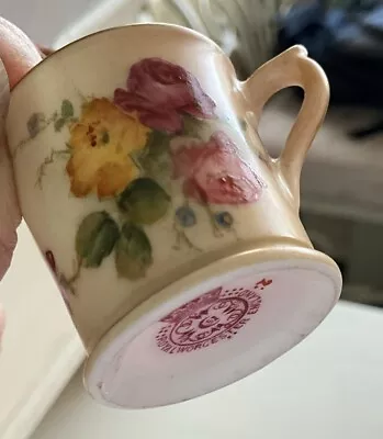 Buy Stunning Miniature Royal Worcester Hand Painted Single Handled Mug Perfect 3.25c • 10£