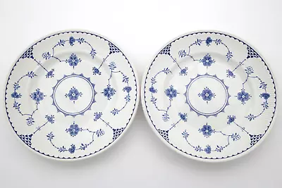Buy 2 X Furnivals Denmark Blue Dinner Plates 25.5cm • 18£