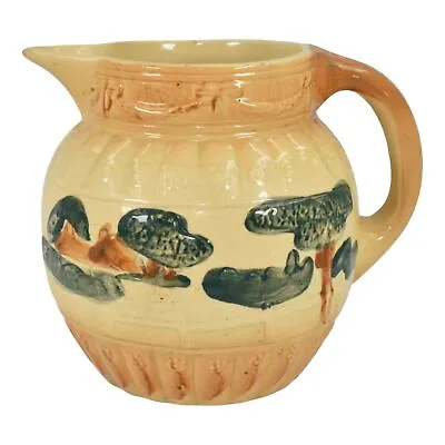 Buy Roseville Early Ware 1910-16 Vintage Art Pottery Ceramic Landscape Pitcher • 109.24£