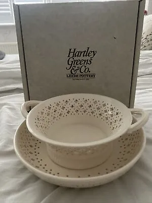 Buy Hartley Green & Co Leeds Creamware Pierced Round Fruit Bowl Set • 150£