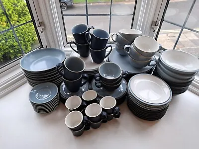 Buy Rare Denby Blue Jetty Dinner Set -LAST FEW PIECES! -selling As Individual Items • 10£