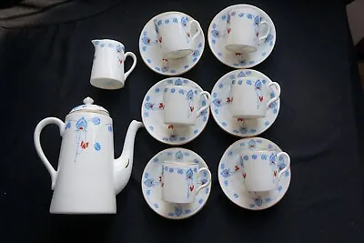 Buy New Chelsea 'clover' 14 Piece Coffee Set Coffee Pot Cups - No Sugar Bowl • 19.99£