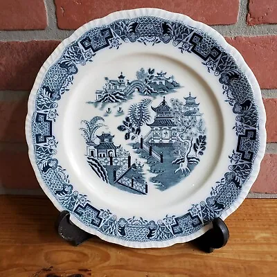 Buy Vintage Blue And White Bristol Alkalon China Dinner Plate Mandarin Pattern Used • 11.39£