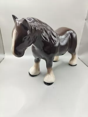 Buy Vintage Melba Ware Brown Ceramic Pottery Shire Horse Figure England 8 • 10£