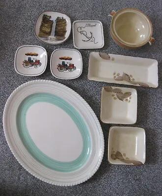 Buy Joblot Of  Grays Pottery Charger Ashtrays Trinket Dishes Bowl Hand-painted • 14.99£
