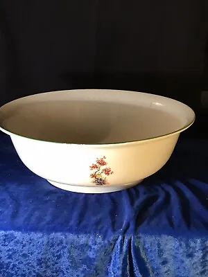 Buy Large Vintage China Wash Bowl Art Nouveau Style Lady Picture • 30£