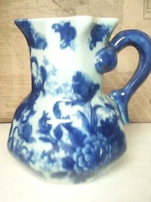 Buy Vintage Victoria Ware Ironstone Flow Blue Floral Jug • 11£
