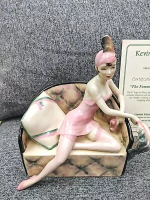 Buy Kevin Francis Peggy Davies Ceramics 'La Femme Fatal Figurine H 9.5  420/750  • 100£