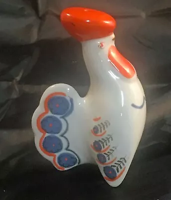 Buy Vintage ZHK Polonsky USSR Russian Porcelain Rooster Cockerel Salt Shaker Pot • 15£