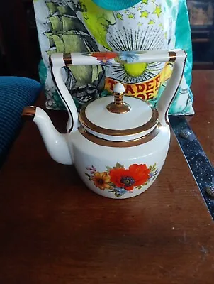 Buy Arthur Wood Collectible Teapot 5941 Poppy Flowers Design England • 33.75£