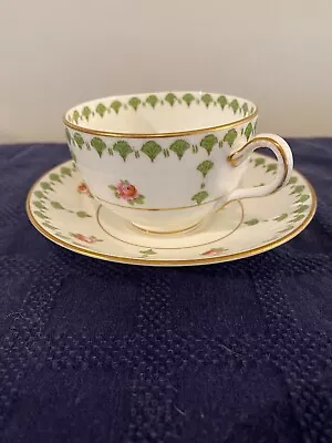 Buy George Jones Son Crescent Bouillon Soup Cup And Saucer Higgins And Seiter Rose • 13.28£