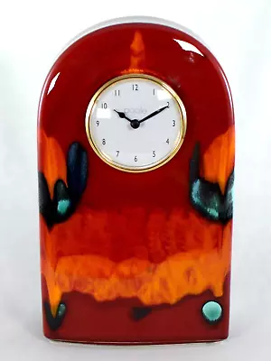 Buy Poole Pottery Living Glaze Volcano Quartz Mantel Clock • 125£