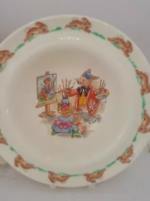 Buy Vintage Royal Doulton Bunnykins Bowl - Pierre The Artist • 7£