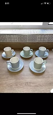 Buy Portmeirion Pottery The Seasons Collection Espresso Cups And Saucers X5 • 14.99£