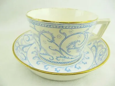 Buy MINTONS KARS CUP AND SAUCER SET - Ca 1863-1873 -  PALE BLUE PATTERN G5608 • 118.31£
