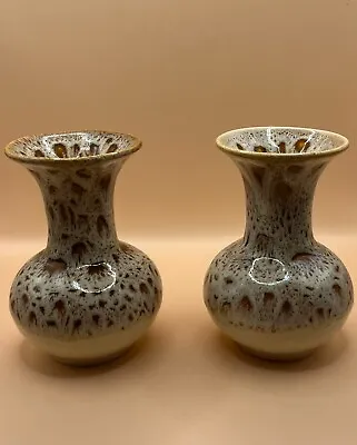 Buy Fosters Pottery Honeycomb Glaze Vases X2 - Very Similar, Not Matching • 19.99£