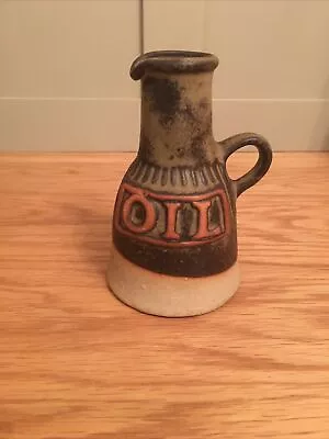 Buy Vintage 1970s Tremar Uk Cornish Pottery Oil Bottle 5” Tall Good Condition • 6.50£