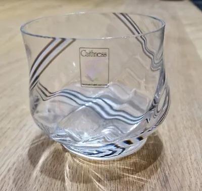Buy Caithness Crystal Glass Bowl With Black Swirl Pattern.  • 2£