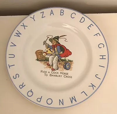 Buy Lord Nelson Pottery Child Baby Plate Ride A Cock Horse To Banbury Cross Vintag • 4.99£