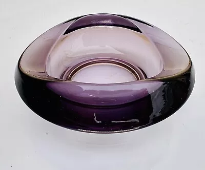 Buy Sklo Union Rosice Purple Bowl By Rudolf Jurnikl 1962 Pat 1045 MCM Vintage • 28£