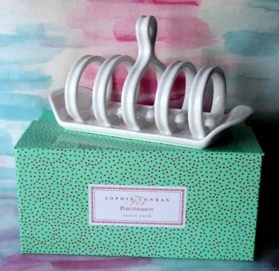 Buy SOPHIE CONRAN For Portmeirion TOAST RACK 22cm Long WHITE NEVER USED NEW! X • 22.99£