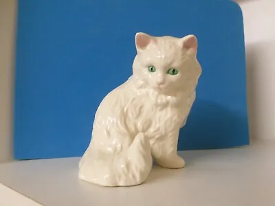 Buy Goebel Germany Hand Made/Painted White Persian Cat Kitten Figurine • 14£