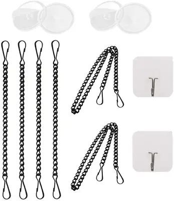 Buy Hanging Chain With Adhesive Hooks For Stained Glass Window Hangings And Suncatch • 24.23£
