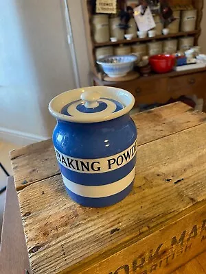 Buy Vintage TG Green Cornishware Kitchen Storage Jar – Baking Powder – Great! – • 59.99£