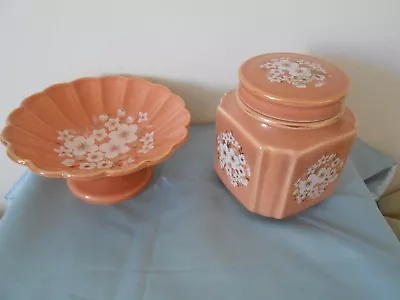Buy Sadler  Square Ginger Jar And Pedestal Dish  RARE • 14.99£