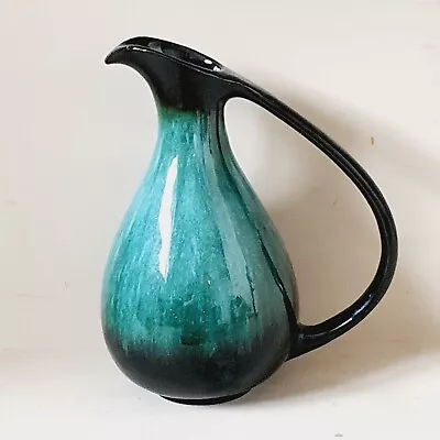 Buy Blue Mountain Pottery Pitcher Canadian Turquoise Green Jug Vase Ceramic BMP 8in • 36£
