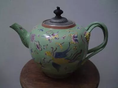 Buy 18th Century Chinese European Famille Rose Porcelain Teapot Entwined Handle • 250£