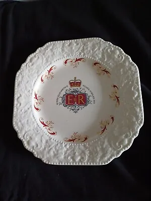 Buy Lord Nelson Pottery Queen Elizabeth II Silver Jubilee Plate 1977 • 10£