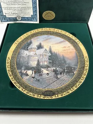Buy 2000 Thomas Kinkade’s Victorian Christmas Plate #15733A • 15.47£