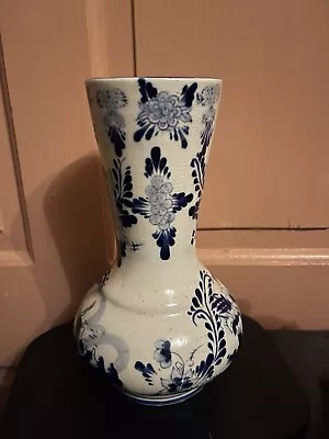 Buy Delft Pottery Vase Blue And White  • 15£