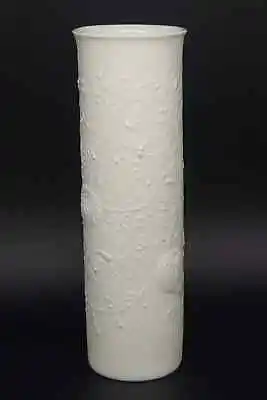 Buy Kaiser Germany - White Bisque Porcelain - Very Tall Cylinder Vase  - 547/29 • 20£