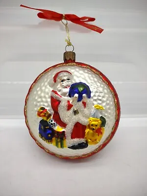 Buy Vtg Waterford Crystal Blown Glass Christmas Ornament Santa Toys Bear Train Globe • 23.67£