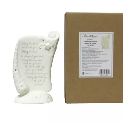 Buy Foundations 6006377 IRISH PRAYER PLAQUE, Porcelain With Crystal Accents, ENESCO • 23.62£