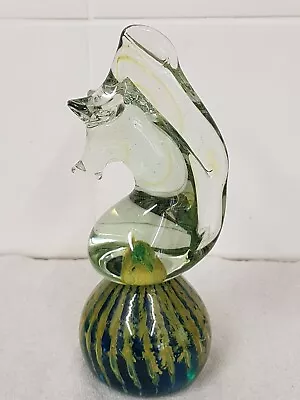 Buy Mdina Malta Seahorse Paperweight Hand Blown Art Glass Signed • 10£