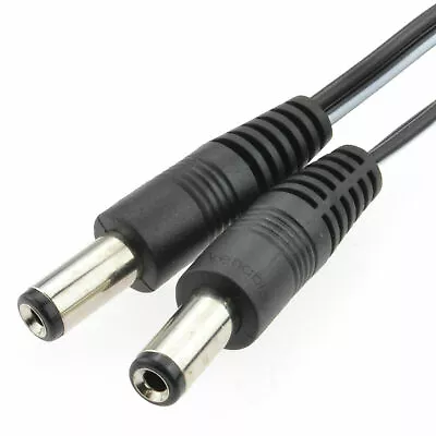 Buy 2.1mm X 5.5mm DC Connector Lead Male To Male Power Cable 50cm/1m/2m/3m/5m • 2.55£