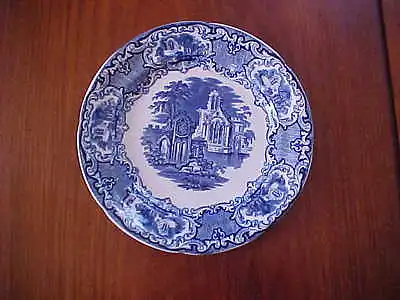 Buy George Jones Antique Abbey Blue And White Transfer Plate • 10.54£