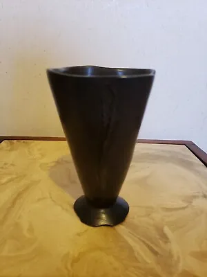 Buy Hand Thrown Wood Fired Art Pottery Vase Black • 21.91£