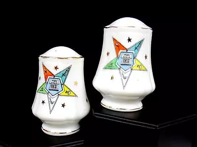 Buy Lefton Japan Porcelain Masons Order Of The Eastern Star 2pc Vintage 3  Shakers • 21.44£