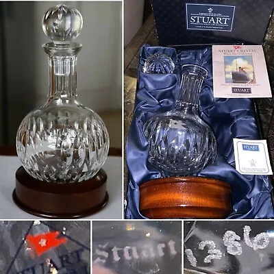 Buy STUART Crystal Ltd Edition Hogget Decanter WHITE STAR LINE Titanic LTD ED /1912 • 350£