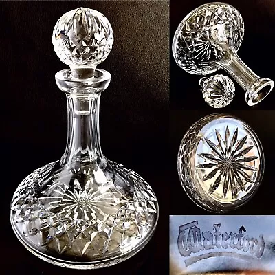 Buy Rare (1960s) Signed Heavy Waterford Cut Crystal Ship’s Decanter (9”/23cm, 2kg) • 275£