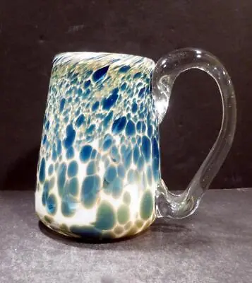 Buy Studio Art Glass Speckled Glass Mug By Jerry Leaders - MINT • 45.36£