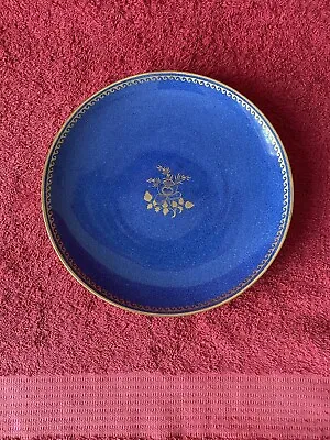 Buy Spode Copeland’s China England Sandy Blue With Gold Trim And Gold Floral Middle. • 20£