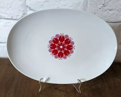 Buy Thomas Pinwheel Tulip China Red 13” Oval Serving Platter Plate • 22£